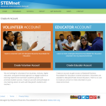 Screenshot of STEMnet
