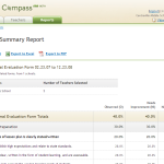 Screenshot of Teacher Compass