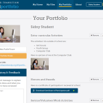 Screenshot of Transition Portfolio