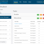 Screenshot of Transition Portfolio