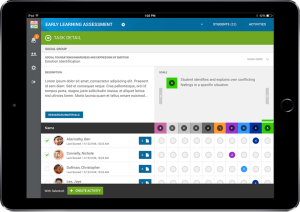 Screenshot of ELA iPad App