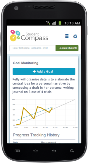 Screenshot of Student Compass