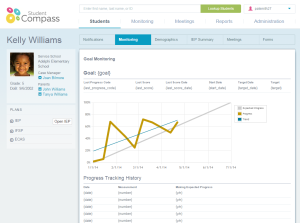 Screenshot of Student Compass